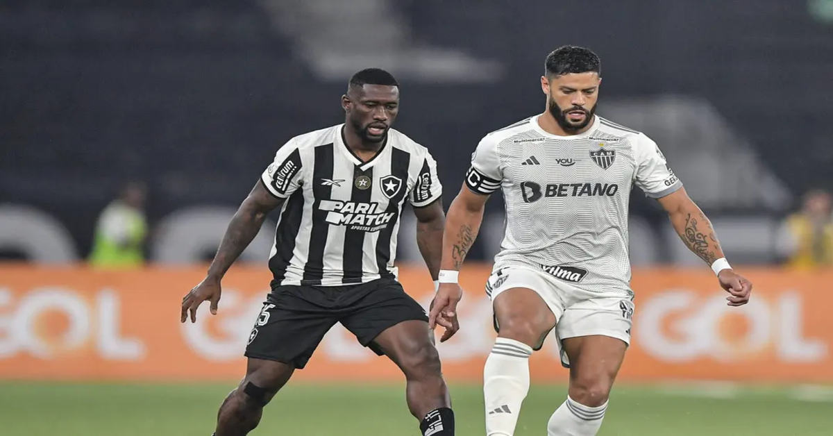 Equipes de futebol em um duelo pela taça da Libertadores da América