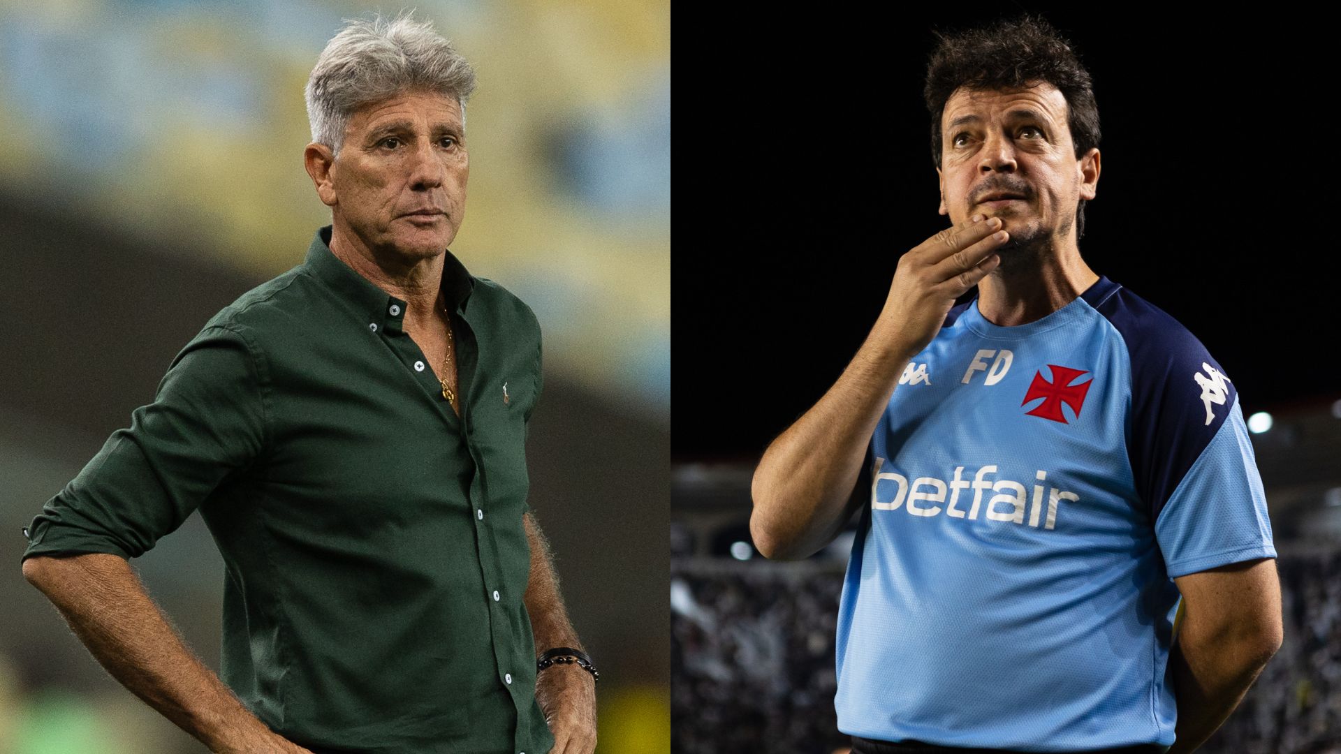 Clássico de futebol entre Fluminense e Vasco