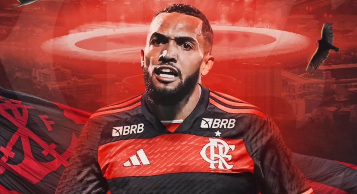 Juninho em campo pelo Flamengo na partida contra o Volta Redonda