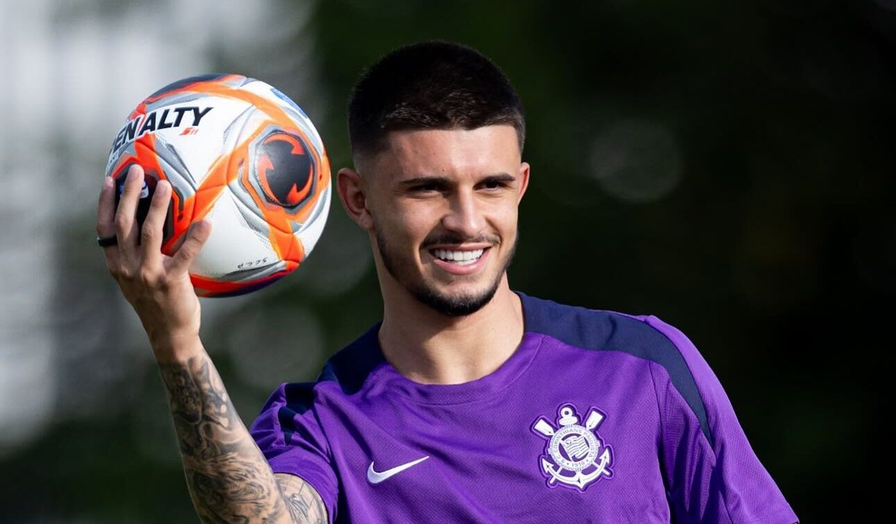 Léo Maná em ação pelo Corinthians