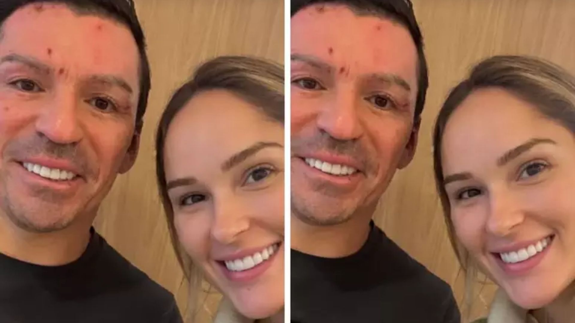 Marília Forgiarini e Lúcio desfrutam de um emocionante passeio durante a recuperação no hospital