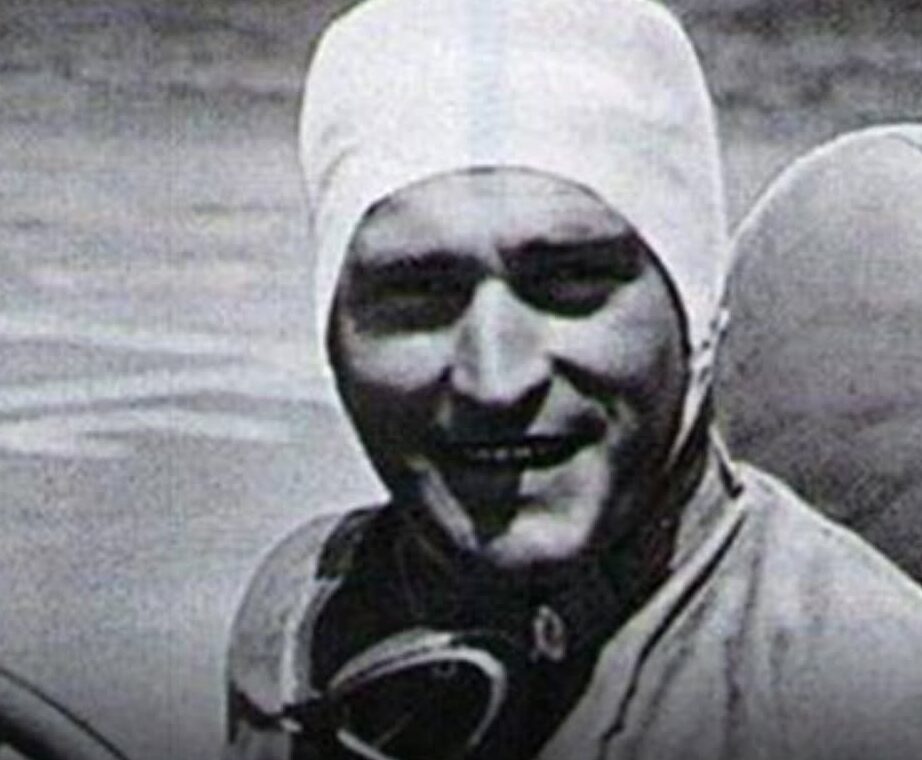 Luigi Fagioli comemorando a vitória no Grande Prêmio da França de 1951